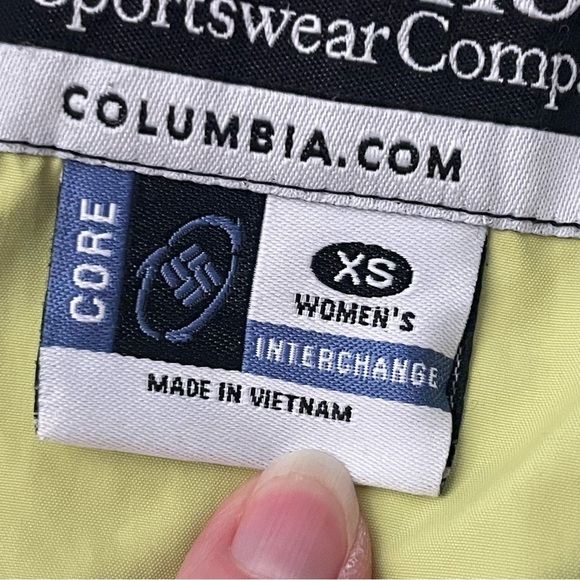 Columbia Interchange Quilted Jacket - XS Green/Yellow - Picture 8 of 10